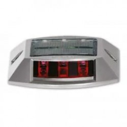 Buton Rutier Solar Rosu, Aluminiu
