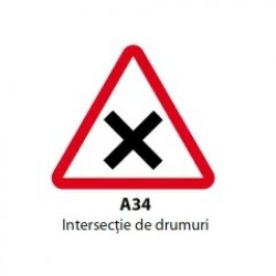 Intersectie de drumuri, Indicator rutier | Semn de circulatie
