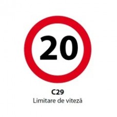 Limitare de viteza 20km, Indicator rutier | Semn de circulatie