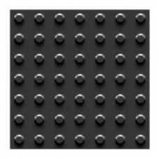 Marcaj Tactil (stop) Pentru Nevazatori, 40x40cm, negru, Premium