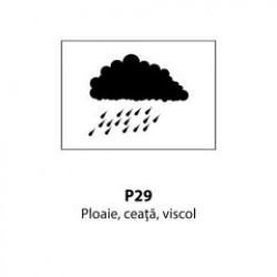 Ploaie, ceata, viscol, Indicator rutier | Semn de circulatie