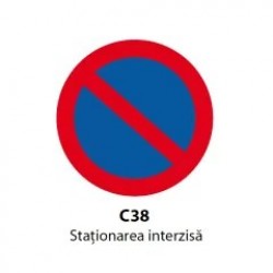Stationarea interzisa C38, Indicator rutier | Semn de circulatie